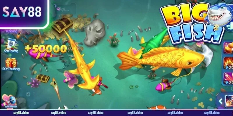 Bắn cá vàng luôn nằm trong Top game bắn cá ăn tiền thật tại Say88. 