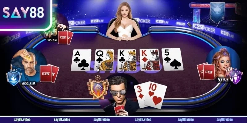 Poker siêu hấp dẫn với lời giới thiệu từ Say88.