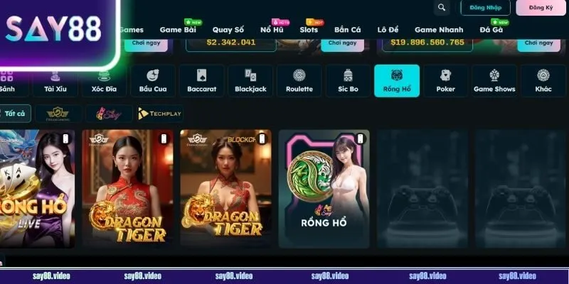 Rồng hổ là trò chơi bài lá được yêu thích hàng đầu.
