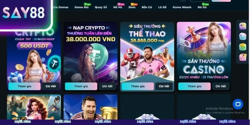 Tận dụng tối đa ưu đãi là mẹo cá cược Say88 thông thái.
