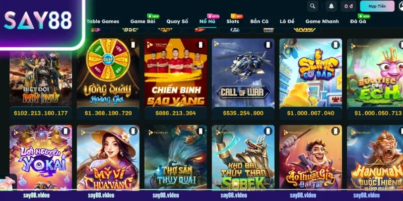 Thông tin chi tiết về game Nổ hũ SAY88